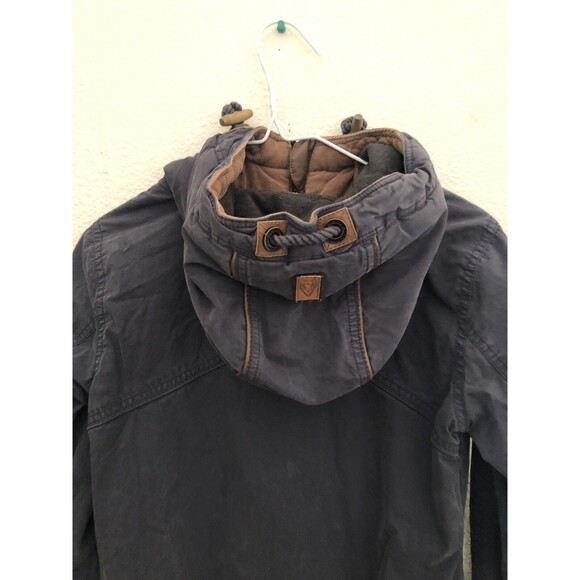 Naketano Brand New World Hooded Jacket Women’s Small Gray Full Zip Casual Hoodie - Picture 9 of 14